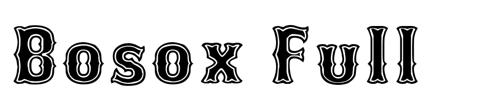 Bosox-Full font family download free