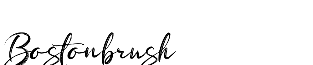 Bostonbrush font family download free