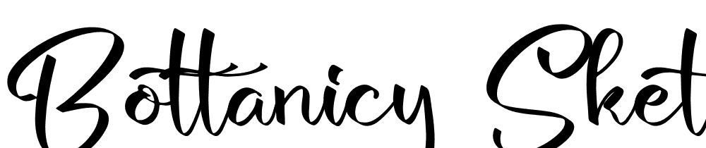 Bottanicy-Sketch font family download free