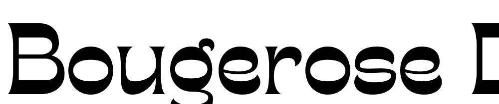 bougerose-display-free font family download free