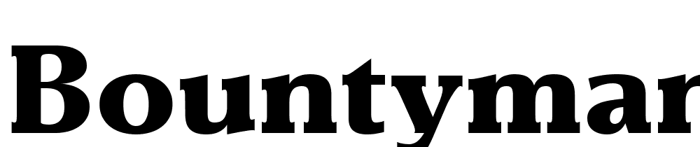 bountyman font family download free