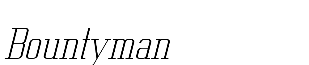 Bountyman font family download free