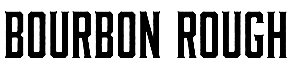Bourbon-Rough font family download free
