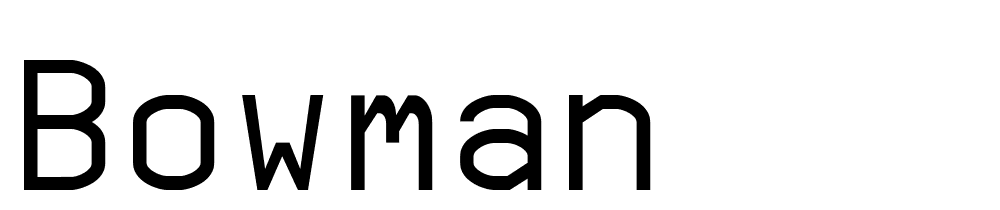 Bowman font family download free