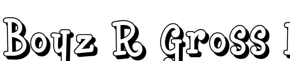 Boyz-R-Gross-NF-Shadow font family download free