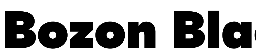 Bozon-Black font family download free