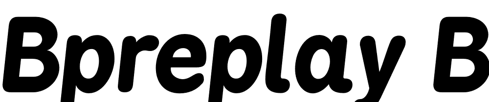 BPreplay-Bold-Italic font family download free