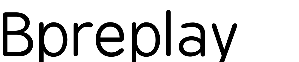 BPreplay font family download free