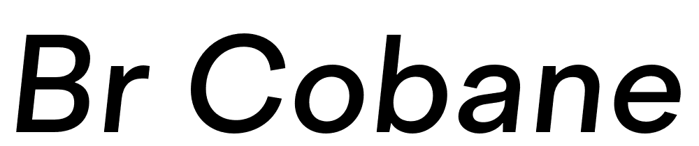 BR-Cobane-Medium-Italic font family download free