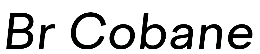 BR-Cobane-Regular-Italic font family download free