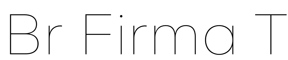 BR-Firma-Thin font family download free