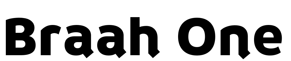 braah-one font family download free