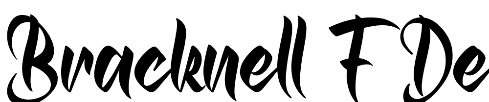 Bracknell-F-Demo font family download free