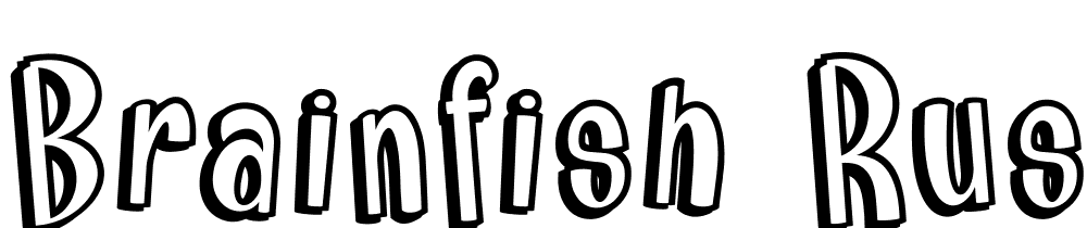 Brainfish-Rush_PersonalUseOnly font family download free