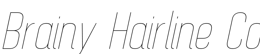 Brainy-Hairline-Cond-Ita font family download free