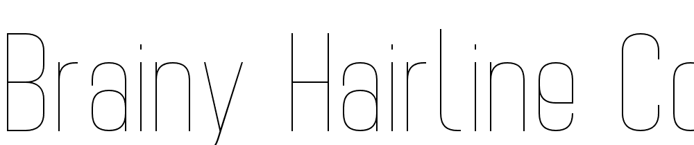 Brainy-Hairline-Condensed font family download free