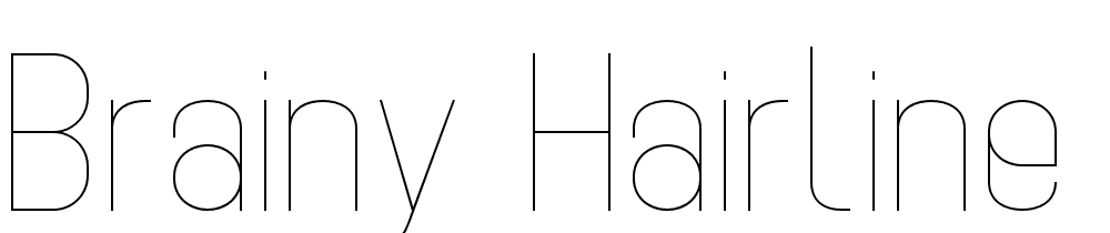 Brainy-Hairline-Expanded font family download free