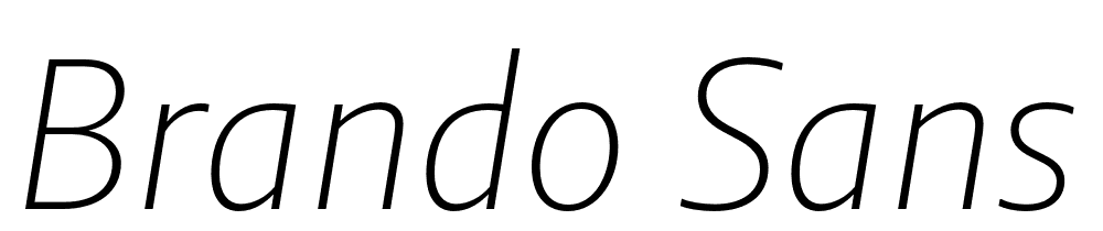 Brando-Sans-ExtraLight-Italic font family download free