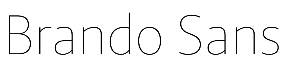 Brando-Sans-Hairline font family download free