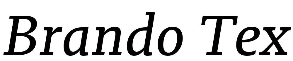 Brando-Text-Italic font family download free