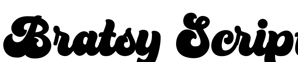 bratsy_script font family download free