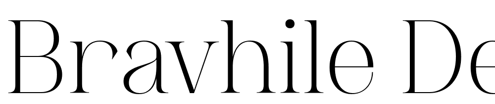 Bravhile-DEMO font family download free