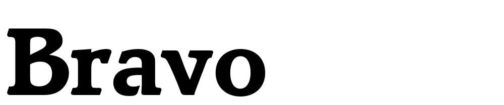 Bravo font family download free