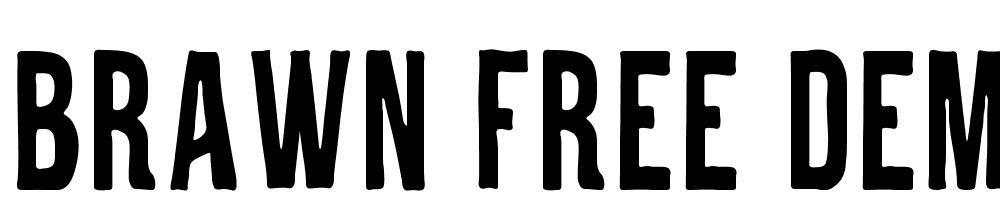 Brawn-Free-Demo font family download free