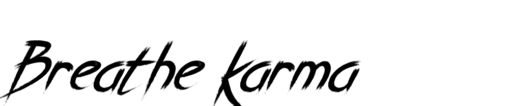 breathe-karma font family download free