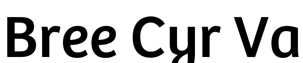 Bree-CYR-var-Regular font family download free