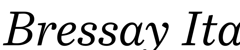 Bressay-Italic font family download free