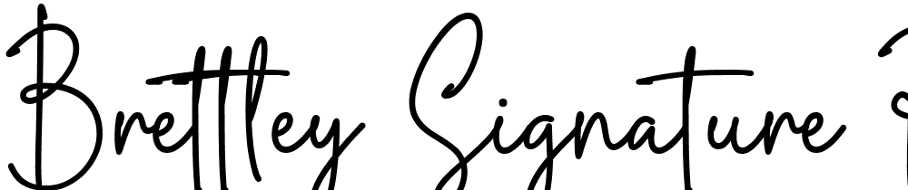 Brettley-Signature-Regular font family download free