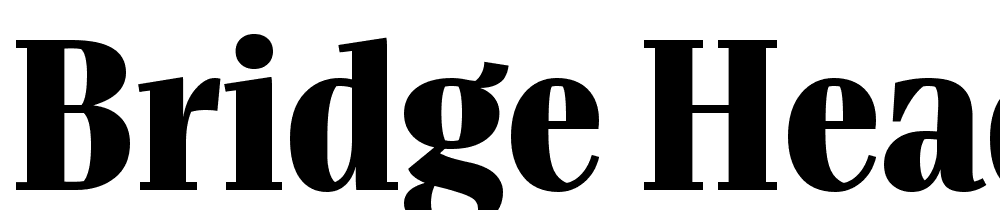 Bridge-Head-Black font family download free