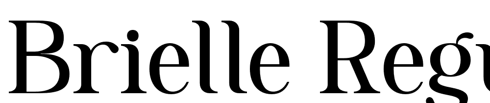 Brielle-Regular font family download free