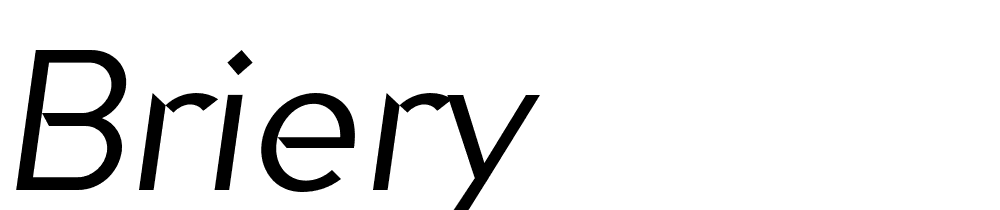 Briery font family download free