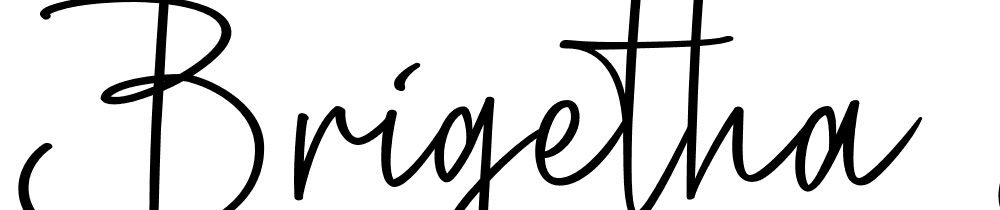 Brigetha-Signature font family download free