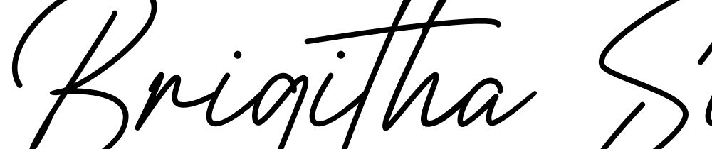 Brigitha-Signature font family download free