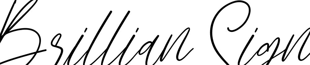 Brillian-Signature font family download free