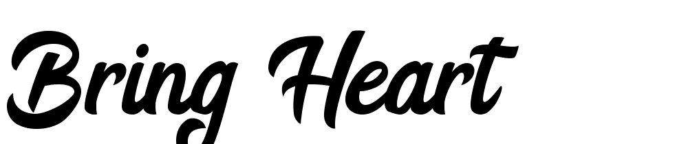 Bring Heart font family download free