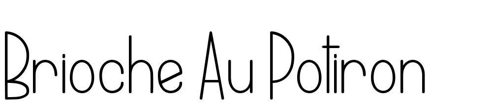 brioche_au_potiron font family download free