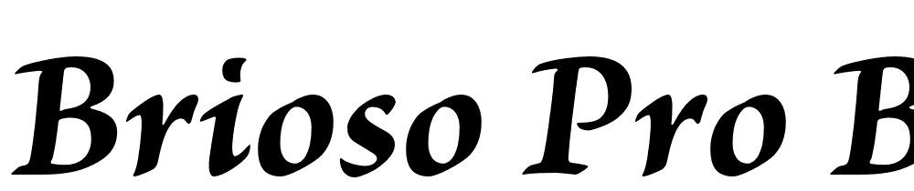 Brioso-Pro-Bold-Italic-Caption font family download free