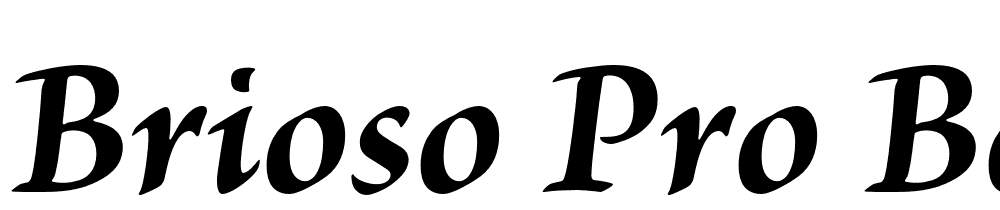 Brioso-Pro-Bold-Italic font family download free