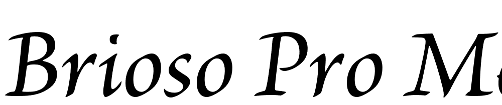 Brioso-Pro-Medium-Italic font family download free