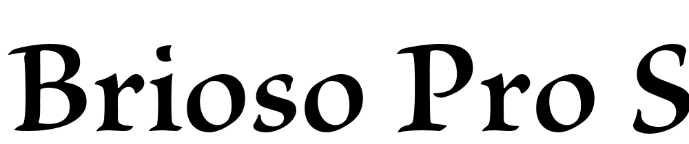 Brioso-Pro-Semibold font family download free