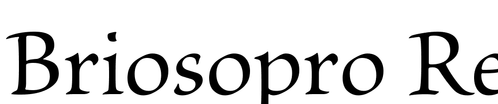 BriosoPro-Regular font family download free