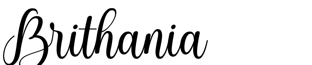 Brithania font family download free