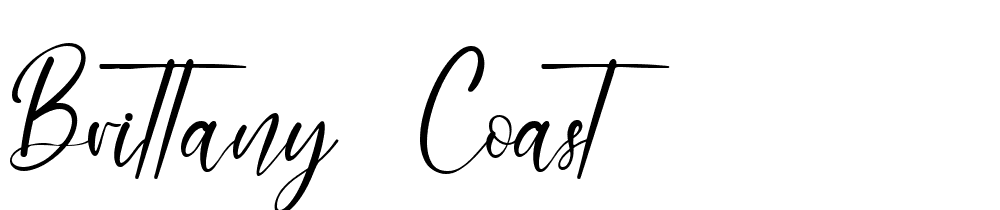 Brittany Coast font family download free