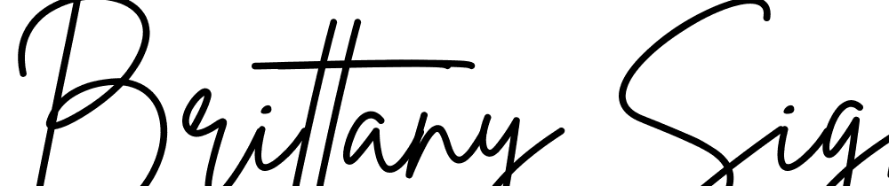 Brittany Signature font family download free