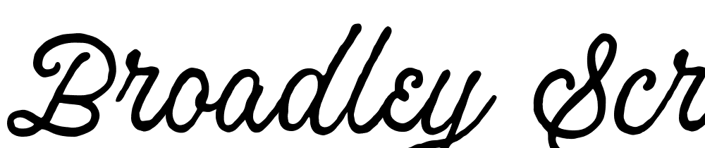 Broadley Script DEMO font family download free