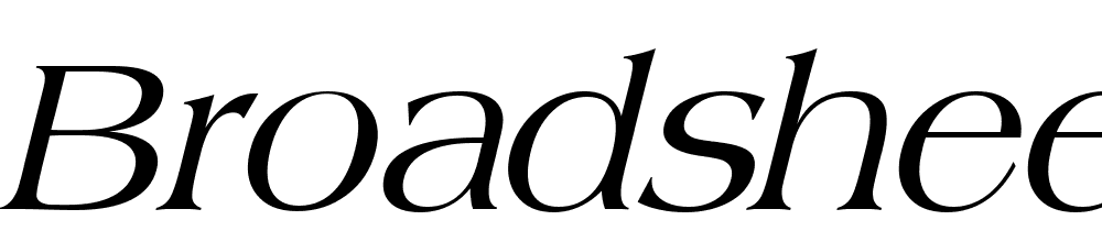 Broadsheet-LDO-Italic font family download free